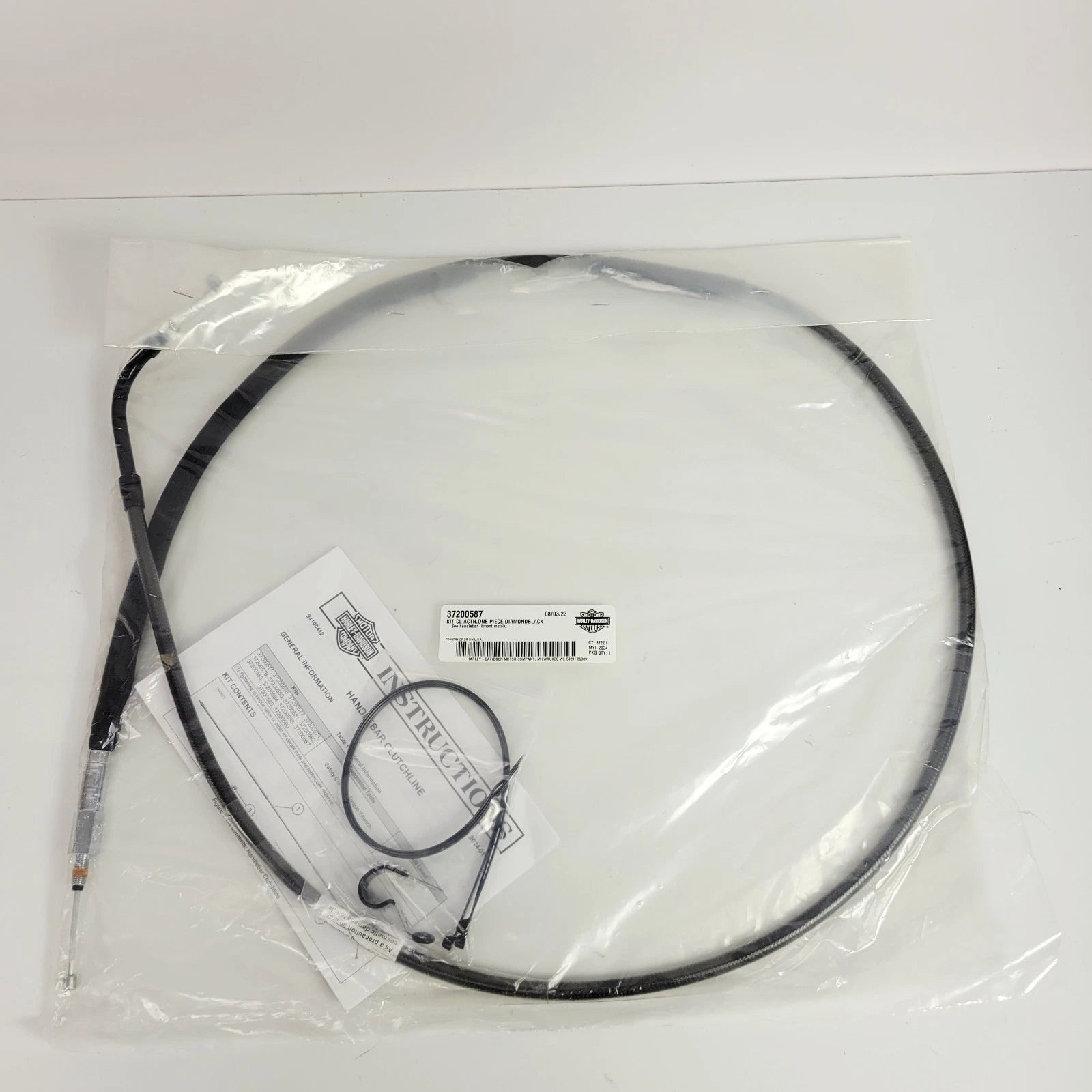 Clutch Cable for Harley Davidson Touring (2024–Up) 37200587 65in Diamondblack