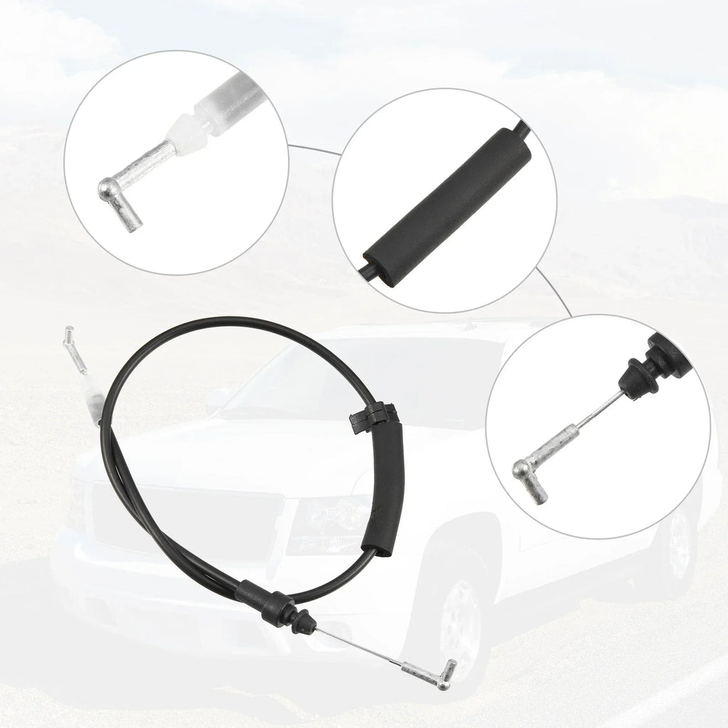 2 x Front Door Handle Release Cables for Honda Accord 2003-2007 Black