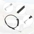 2 x Front Door Handle Release Cables for Honda Accord 2003-2007 Black