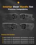 4Pcs Interior Door Handle Set for Hyundai Sonata (2008–2010)