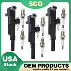 3X Ignition Coil + 6X Spark Plug for Dodge Dakota Ram Jeep Liberty (2005–2012) UF640