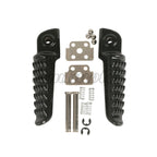 Black Rear Passenger Footrests Foot Pegs for Kawasaki ZX-6R ZX-9R (1998–2025)