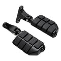 Black Rear Passenger Footpegs for Harley Electra Glide (1993–2025)