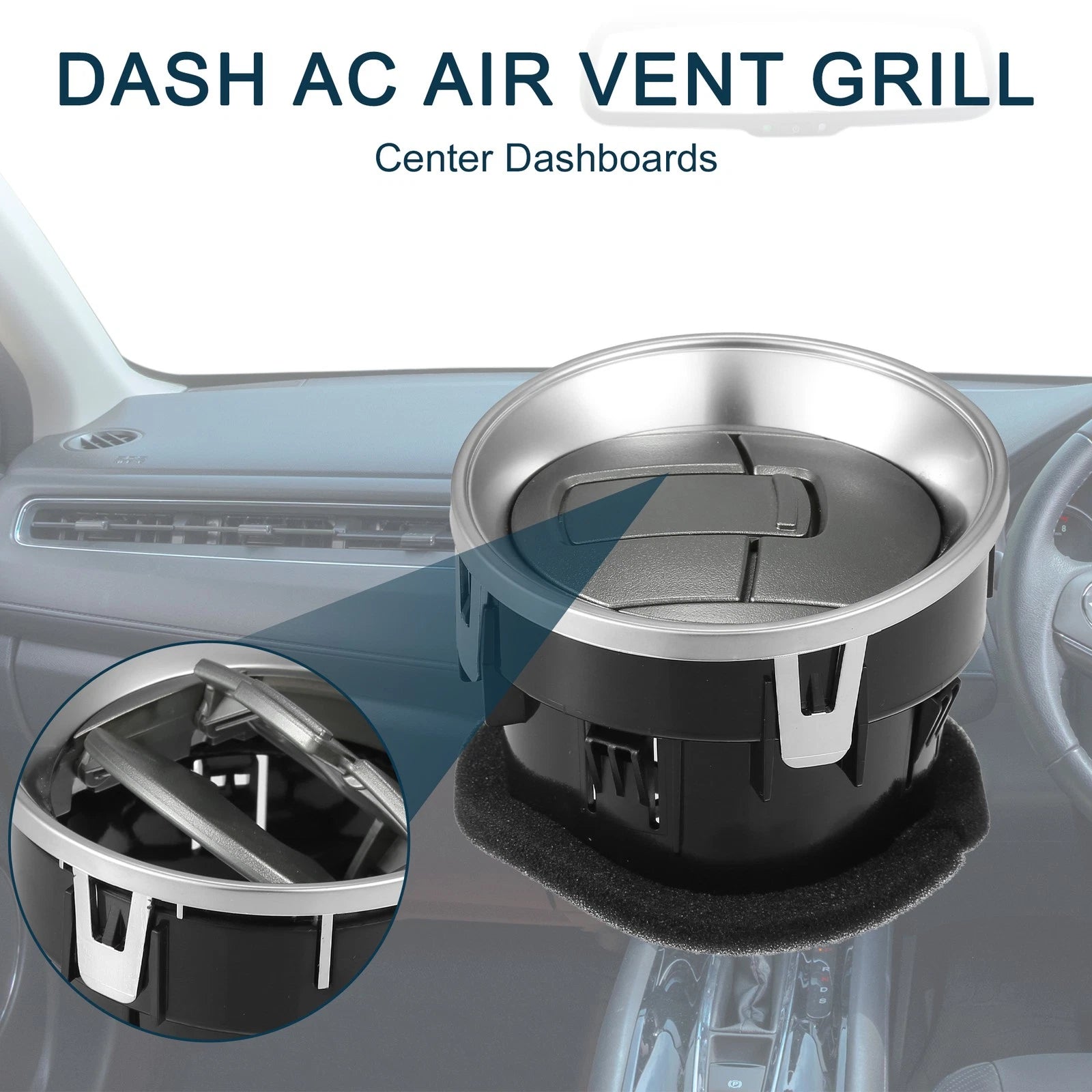 Air Vent Panel for Ford F150 (2009–2014) - Matte Silver Tone
