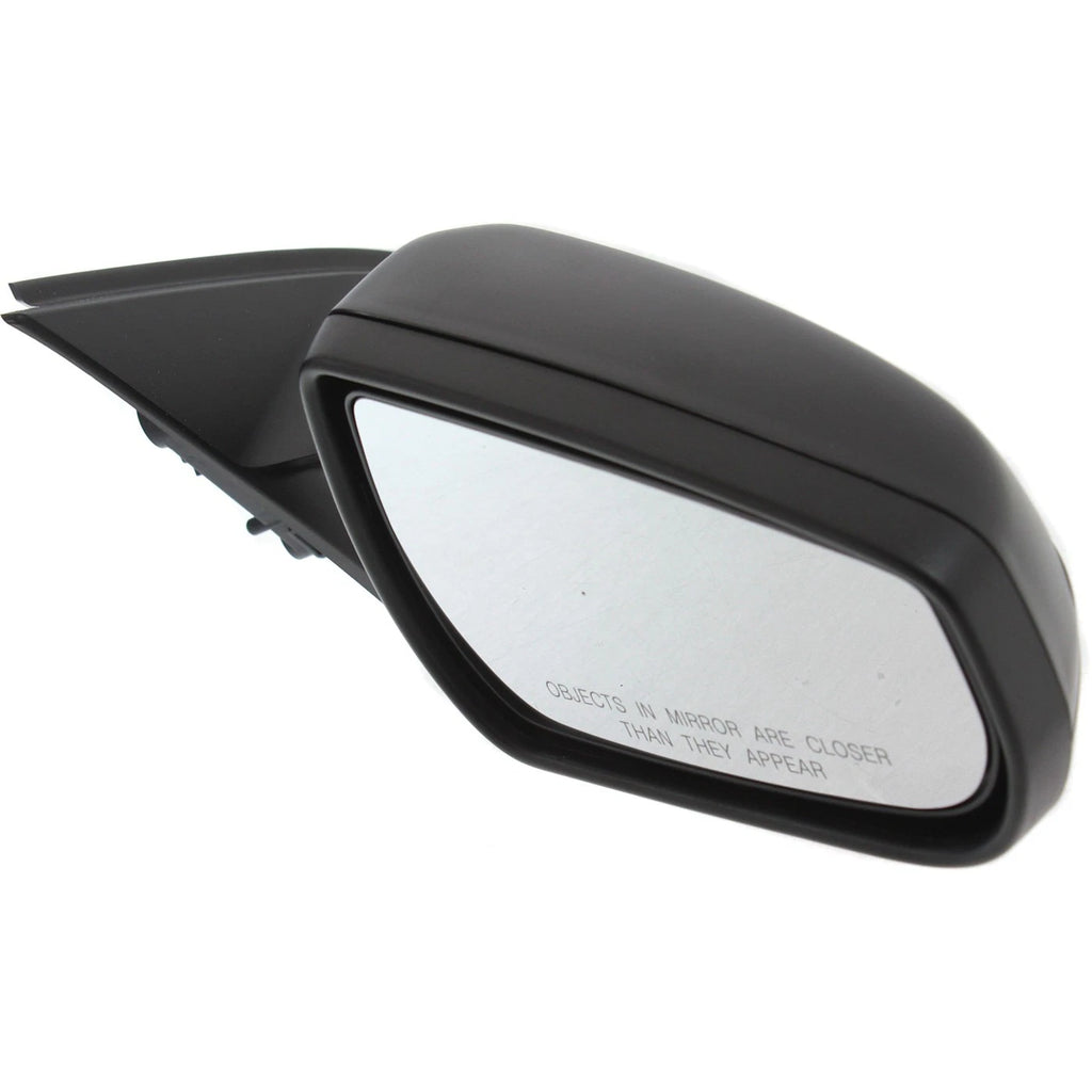 Set of 2 Black Manual Folding Heated Mirrors for Chevrolet Malibu (2013–2015)
