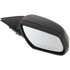 Set of 2 Black Manual Folding Heated Mirrors for Chevrolet Malibu (2013–2015)