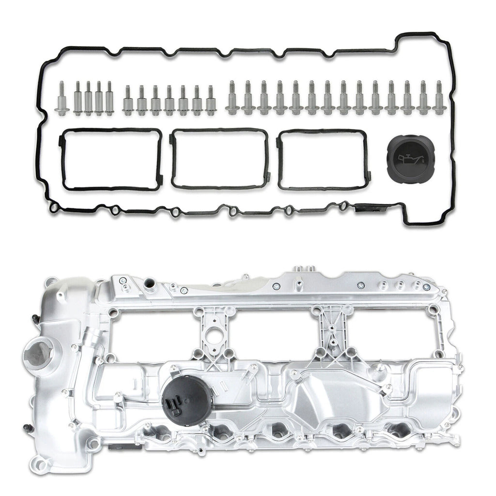 Aluminum Valve Cover with Gasket for BMW 135i 335i 535i 640i 740i X3 X5 (2006–2019)