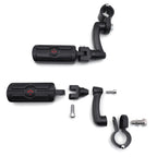 32mm Engine Guard Black Skull FootPeg for Harley Davidson