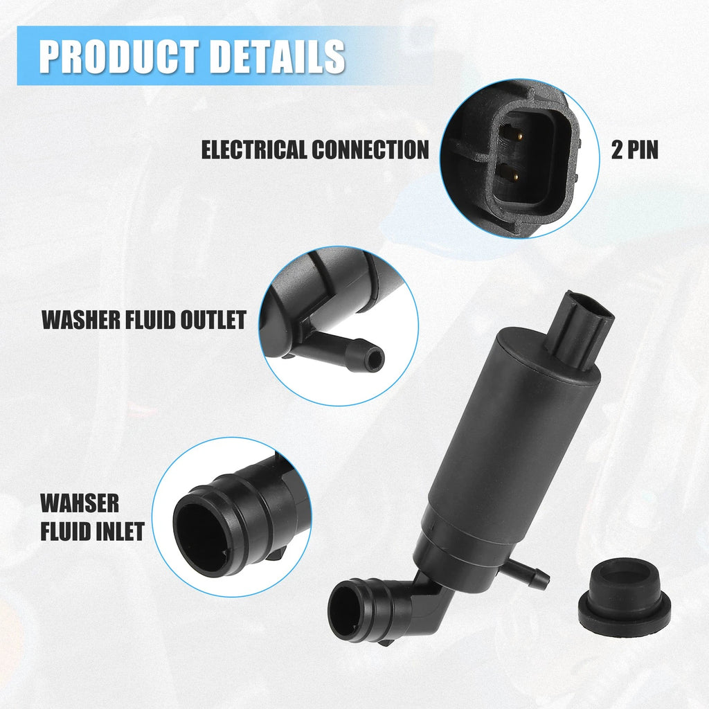 Windshield Washer Motor Pump for Toyota Corolla (2001–2007)