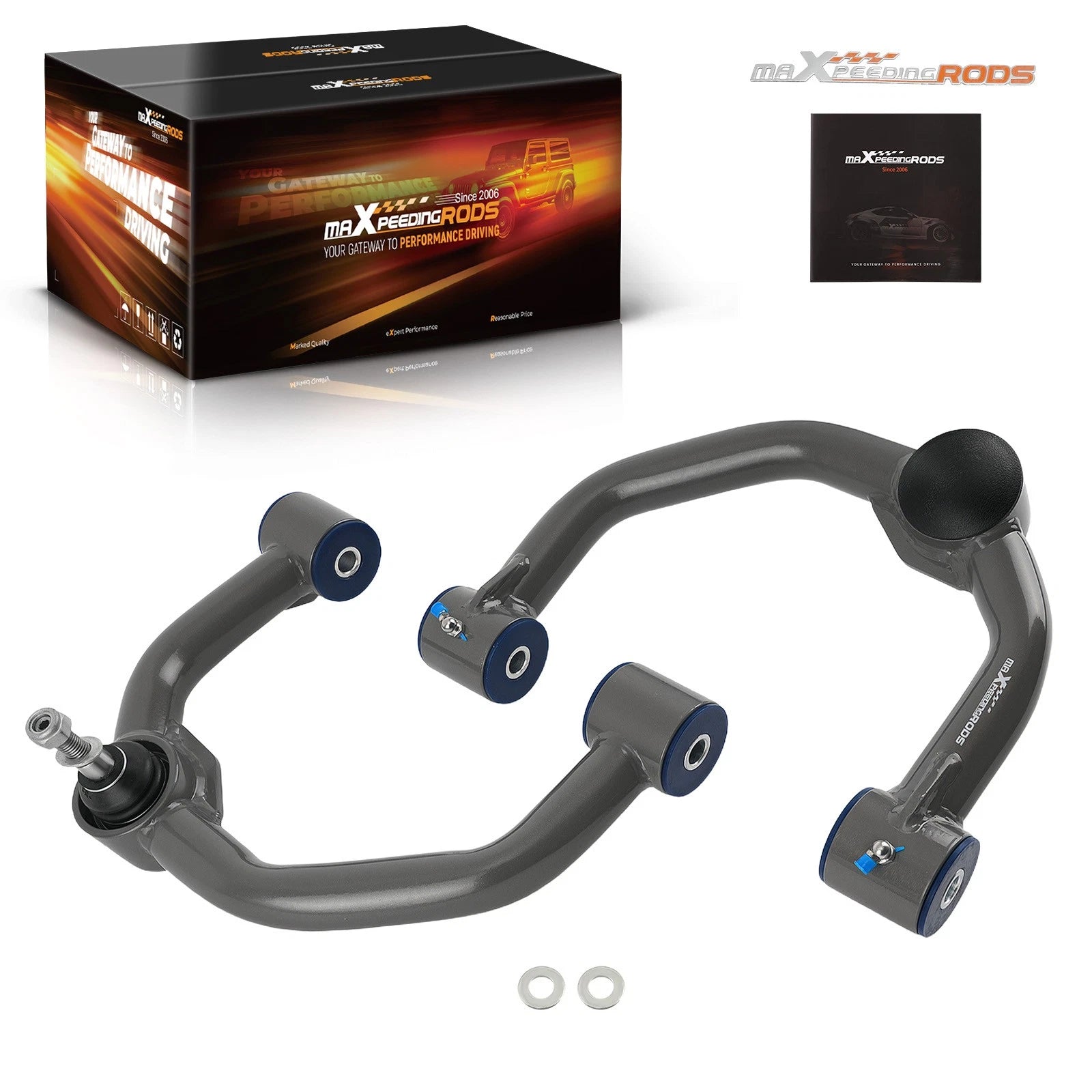 Front Upper Control Arms for 2004-2021 Ford F-150 (0-2 in Lift, 2PCS)