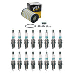 Wix Engine Oil Filter & Denso Spark Plugs Set for W202 C43 AMG C219 CLS500 (1998–2006)
