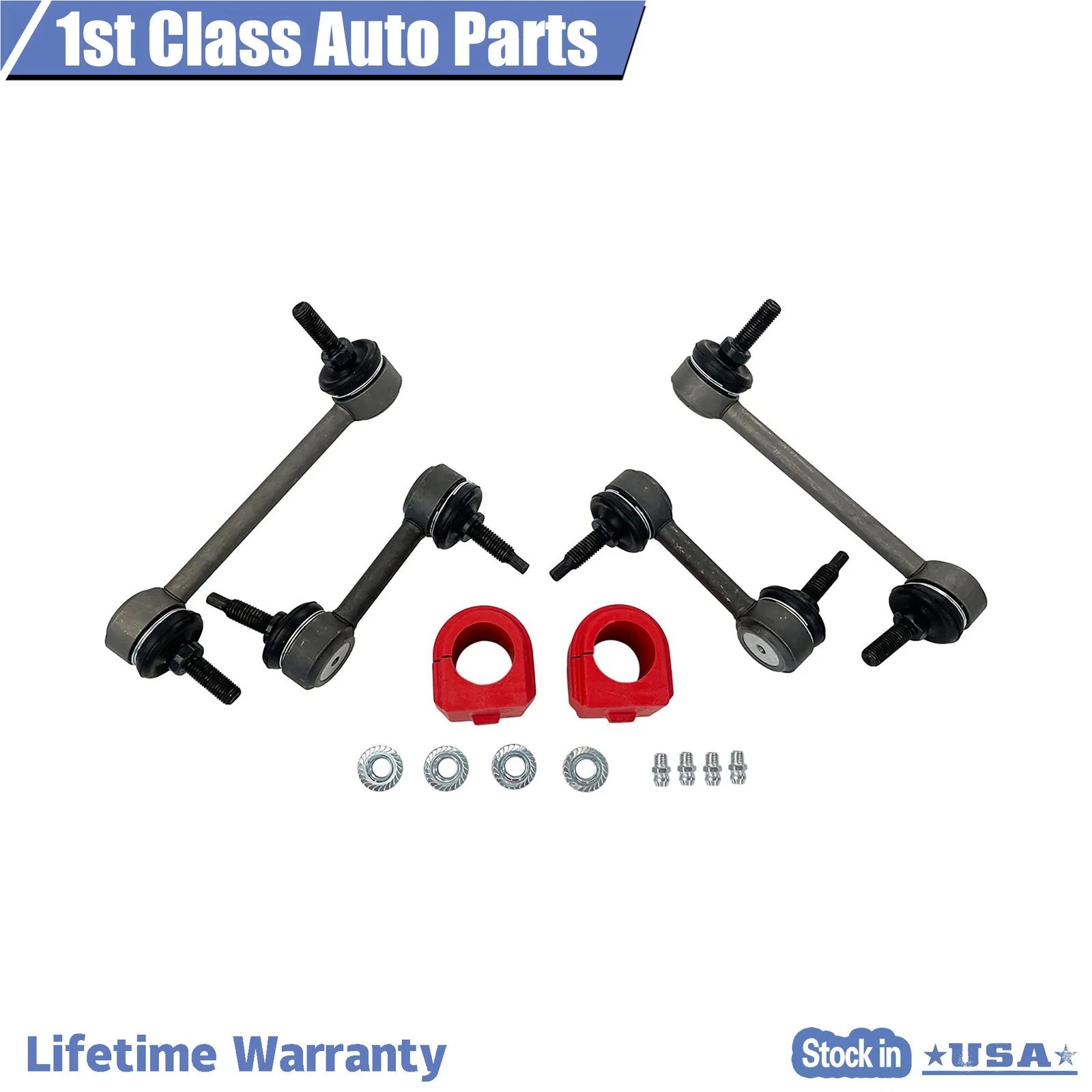 Set of 6 Sway Bar Links Bushings for Chevrolet Colorado GMC (2004–2012)