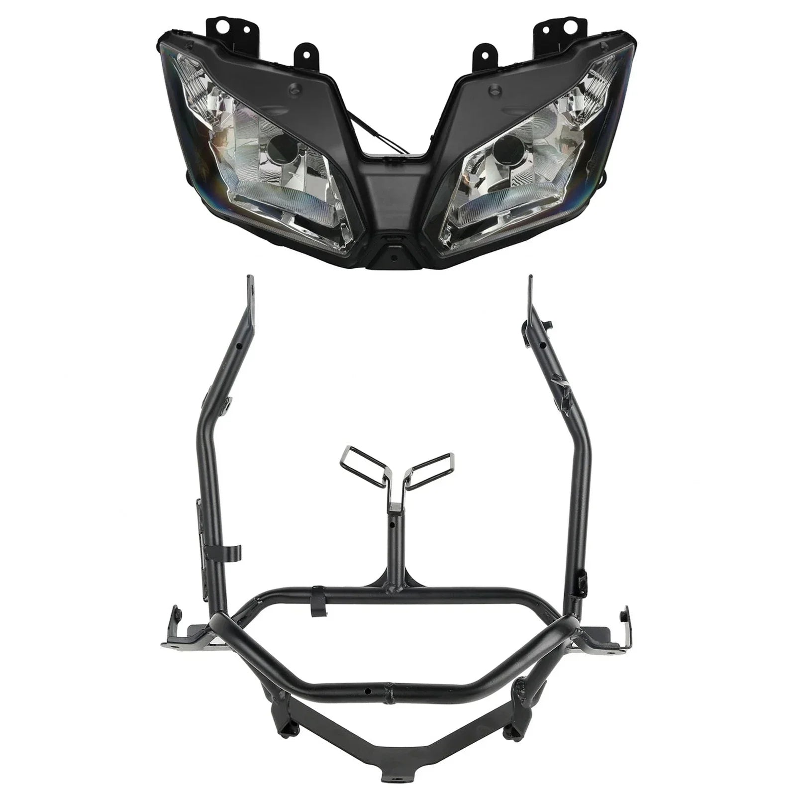 Headlight Assembly & Fairing Stay Bracket for Kawasaki Ninja 300 (2013-2017)