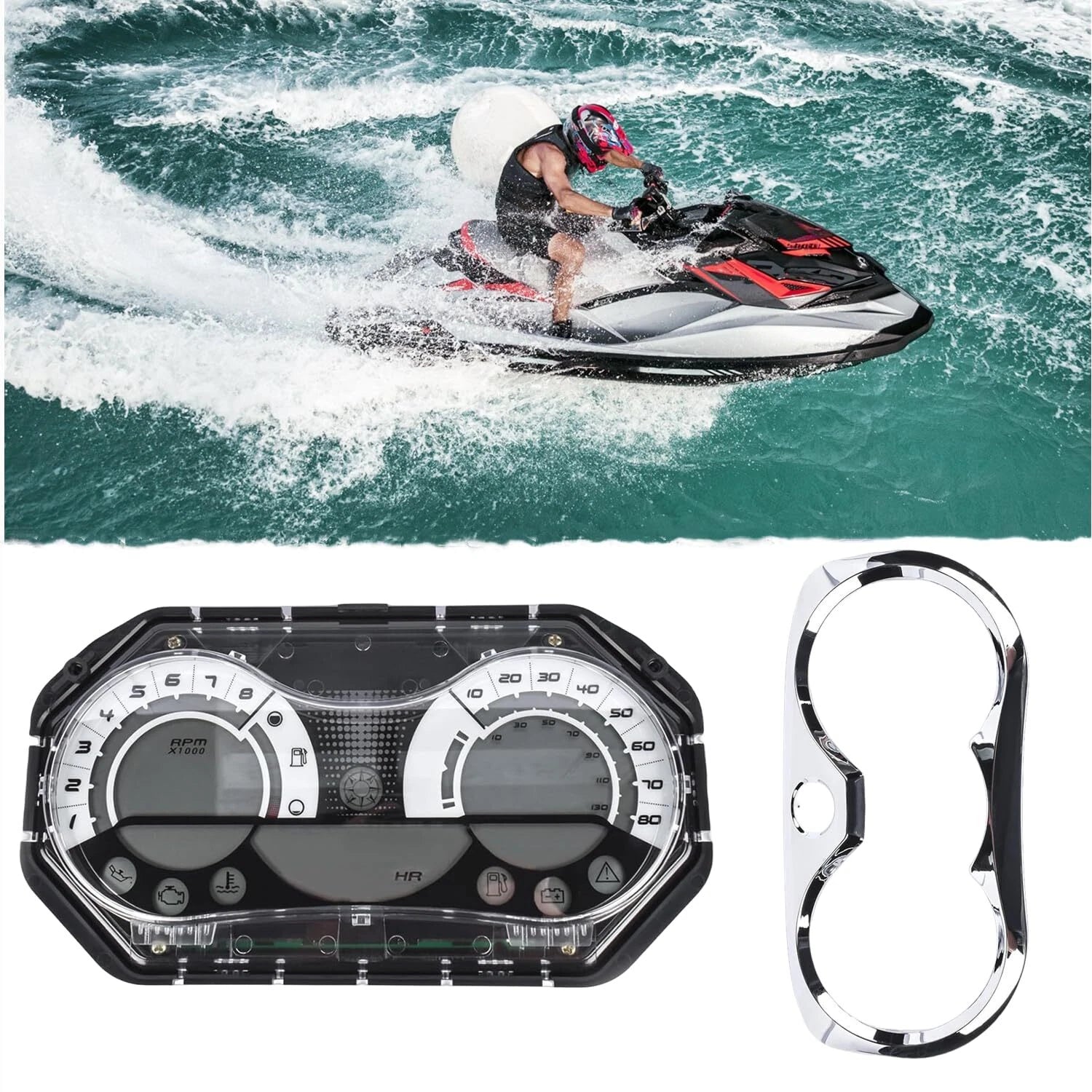 LCD Speedometer Gauge Cluster for Sea Doo GTX RXP RXT 155 215 (2006–2011)