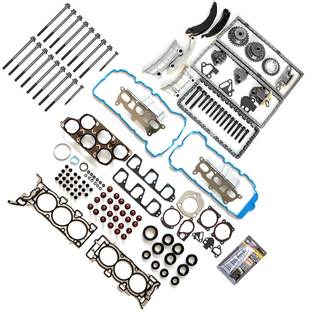 Set of Head Gasket Bolts with Timing Chain Kit for Suzuki XL-7, Saturn Aura (2007)