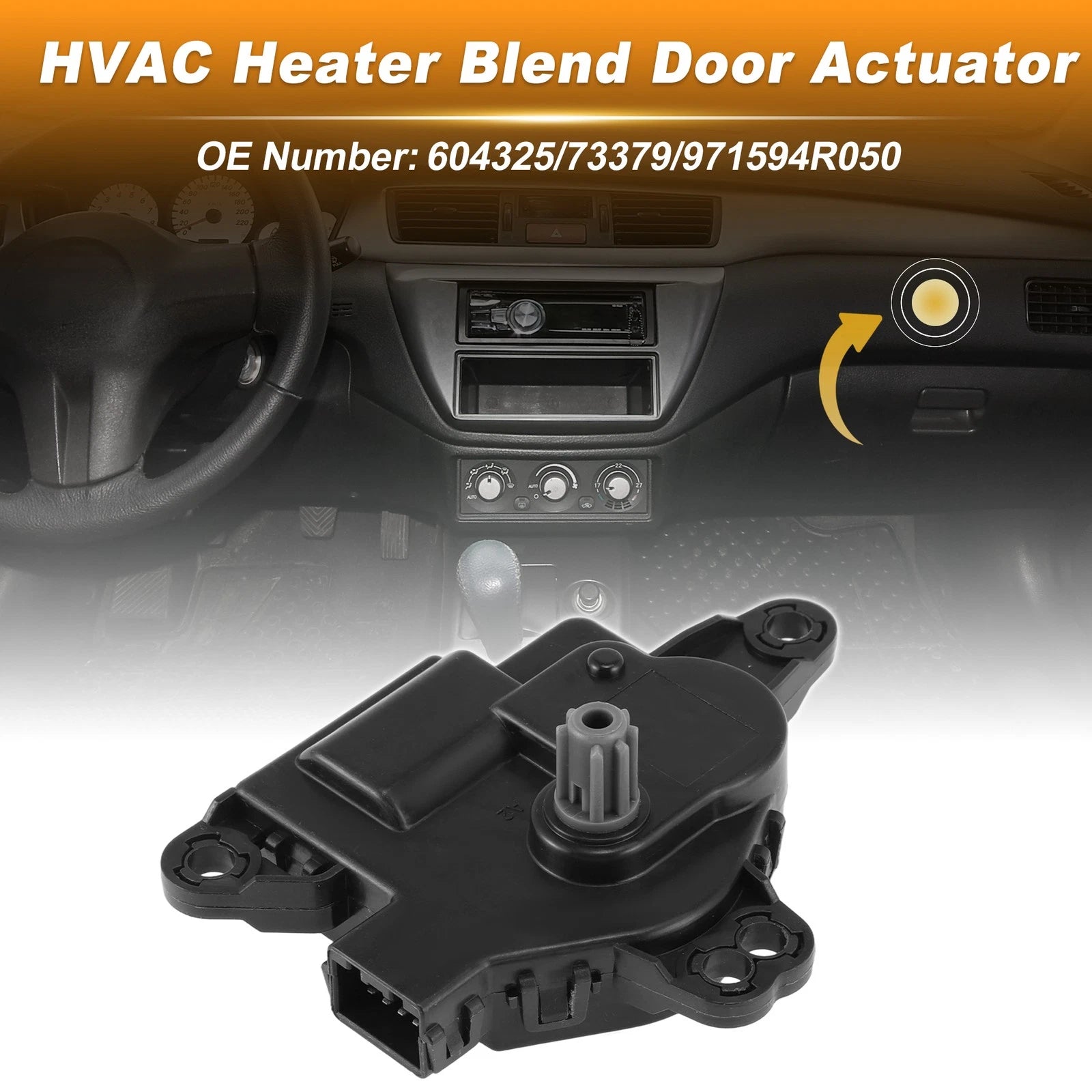 HVAC Heater Blend Door Actuator for Hyundai Santa Fe Sport (2013–2018) 971594R050