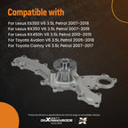 Water Pump Assembly for Lexus ES350 RX350 Toyota Sienna V6 (2007–2018)