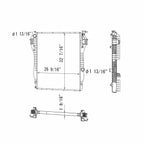 Replacement Radiator for Toyota Hilux (2010–2015)