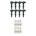 Set of 8 NGK Ignition Coils & Iridium Spark Plugs for Ram 1500, Grand Cherokee (2000–2009)