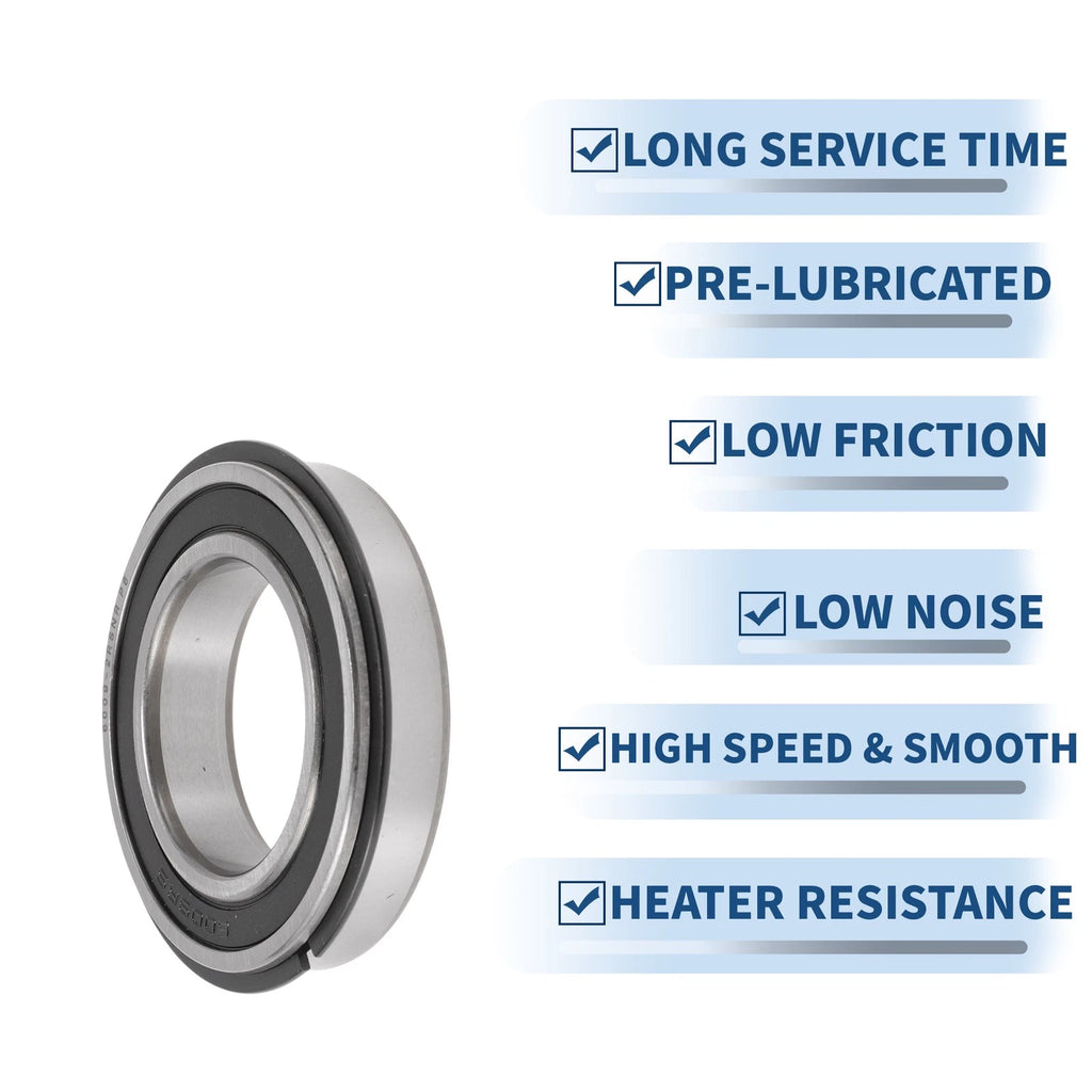 Deep Groove Ball Bearings 6009NR2RS for Scooter Skateboard (45x75x16mm)