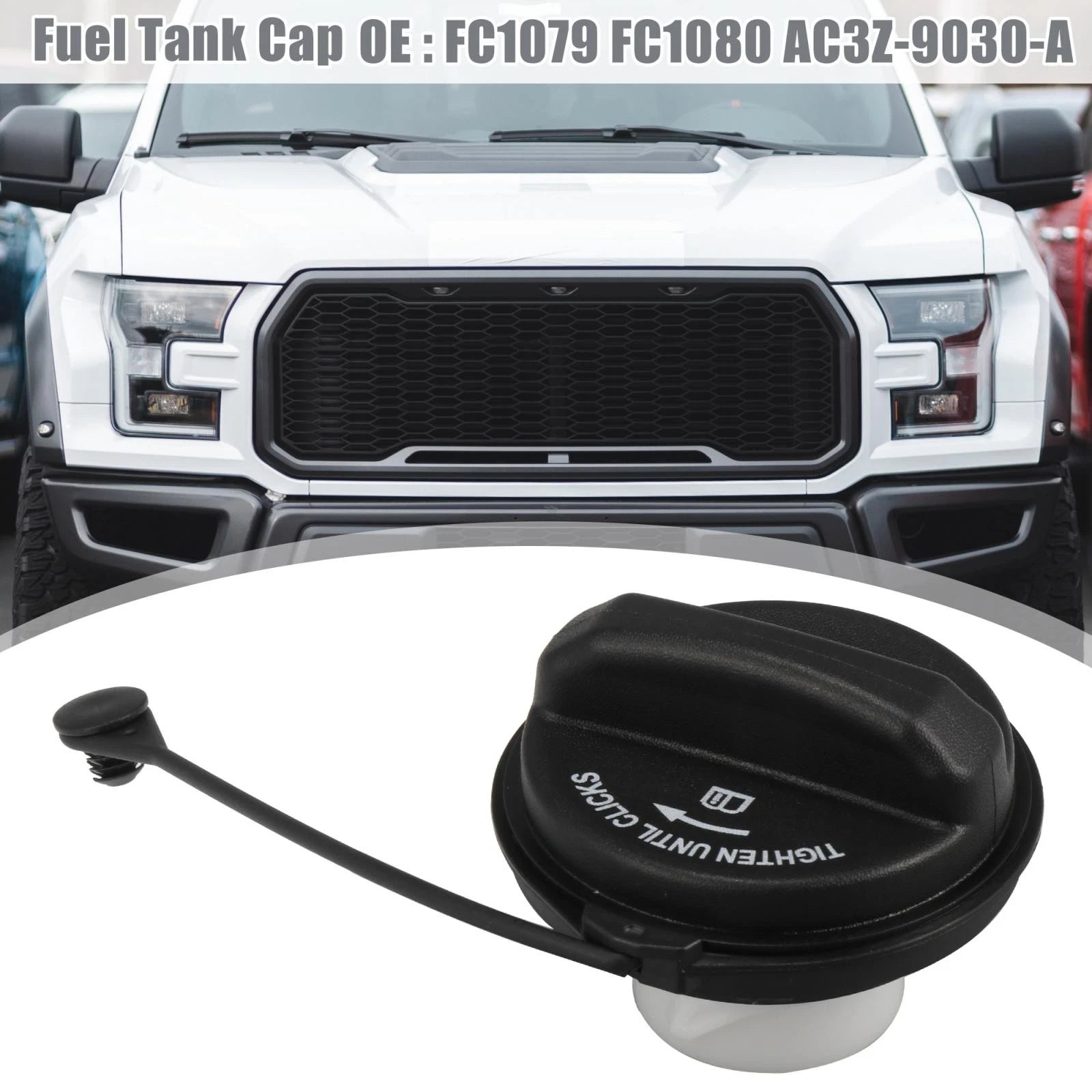 Fuel Tank Cap for Ford Mustang (2008–2012) FC1079 FC1080 AC3Z-9030-A Black
