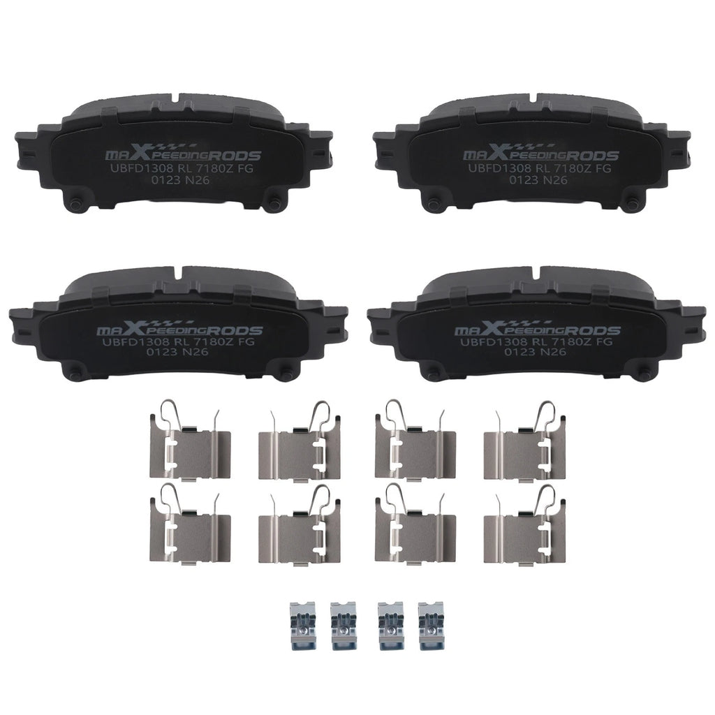 Set of 4 Rear Ceramic Brake Pads for Lexus IS200T (2016–2017) / IS250 (2014–2015)