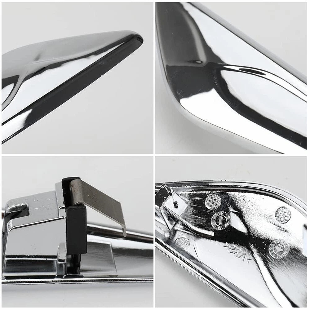 Set of 2 Chrome Fender Emblem Mouldings for BMW X3 X4 (2015–2017)