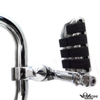 5" Adjustable Waffle Highway Footpegs 1.25" for Harley Sportster Softail Electra Glide