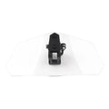 Clear Clip-On Windshield Extension Air Deflector for Universal Adjustable Motor