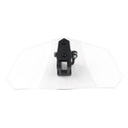 Clear Clip-On Windshield Extension Air Deflector for Universal Adjustable Motor
