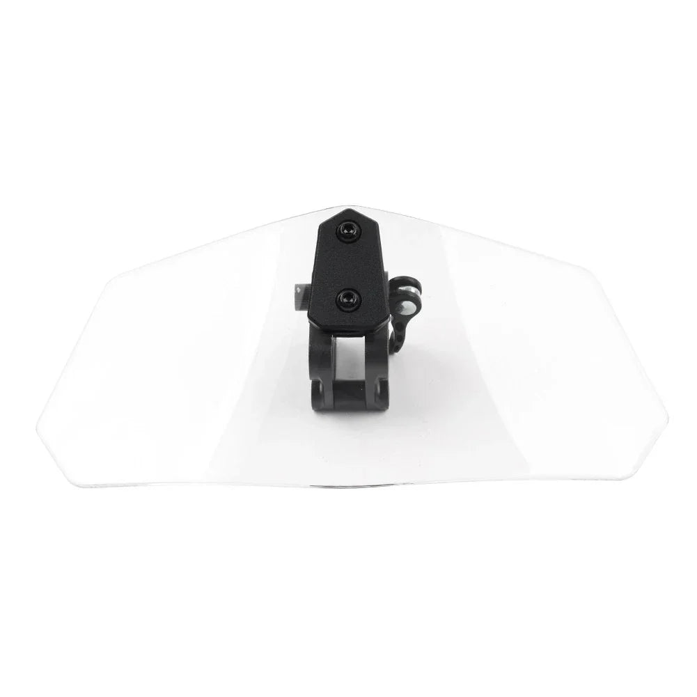 Clear Clip-On Windshield Extension Air Deflector for Universal Adjustable Motor