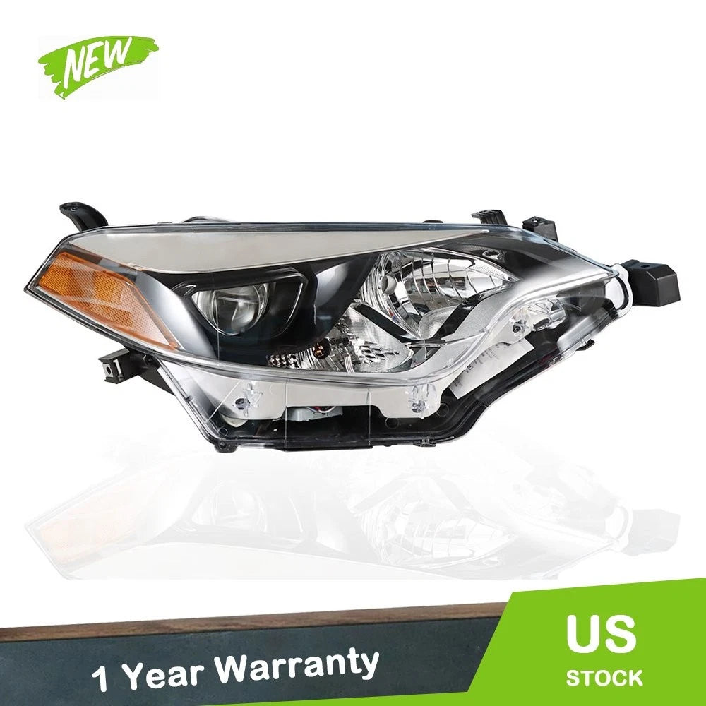 Chrome Headlamp Headlight Housing Right Side for Toyota Corolla (2014–2016)