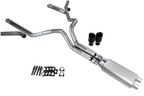 3" Dual Exhaust for Chevy GMC 2500 (2000–2006) - Dual Inlet, 2 Chamber, Black Tip