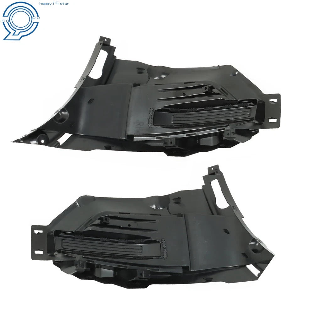 Set of 2 Fog Light Cover Trims for Ford Explorer (2020–2022) Black Clear