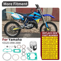 Piston Rings Kit for Yamaha YZ125 (1998–2000) - 54mm, Bearing, Gasket