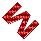 Carbon Red Letter Decals Stickers for Car Badge Emblem (All Years)