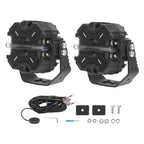 3.5 in LED Pod Lights RGB Background White 6000K for Off-Road (2015–2025)