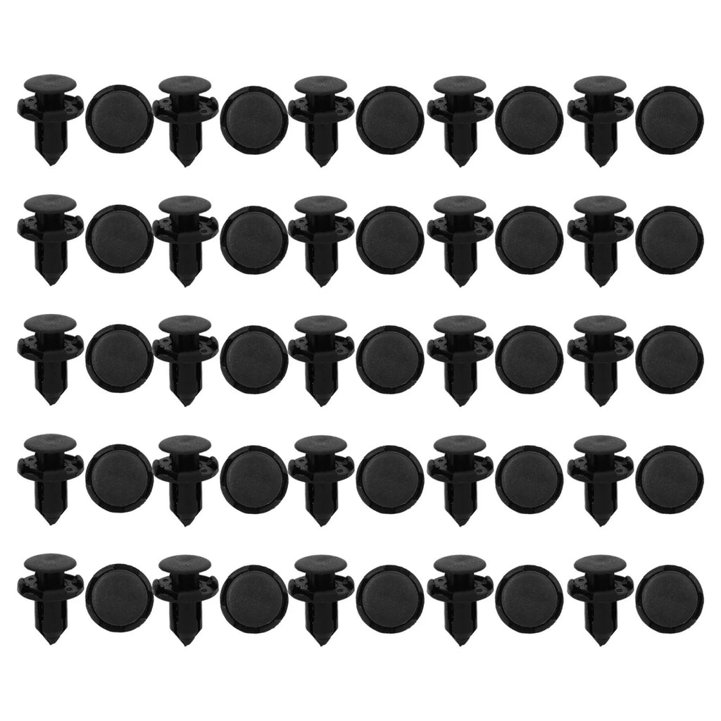 50pcs Nylon Rivet Fastener Clips for Honda (9mm Hole)