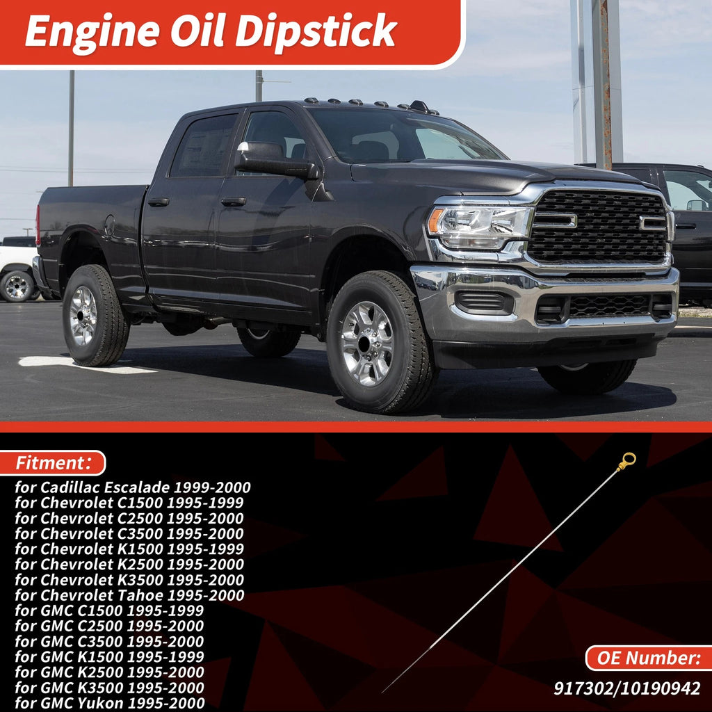 Oil Dipstick No. 917302 for Cadillac Escalade (1999–2000) Yellow