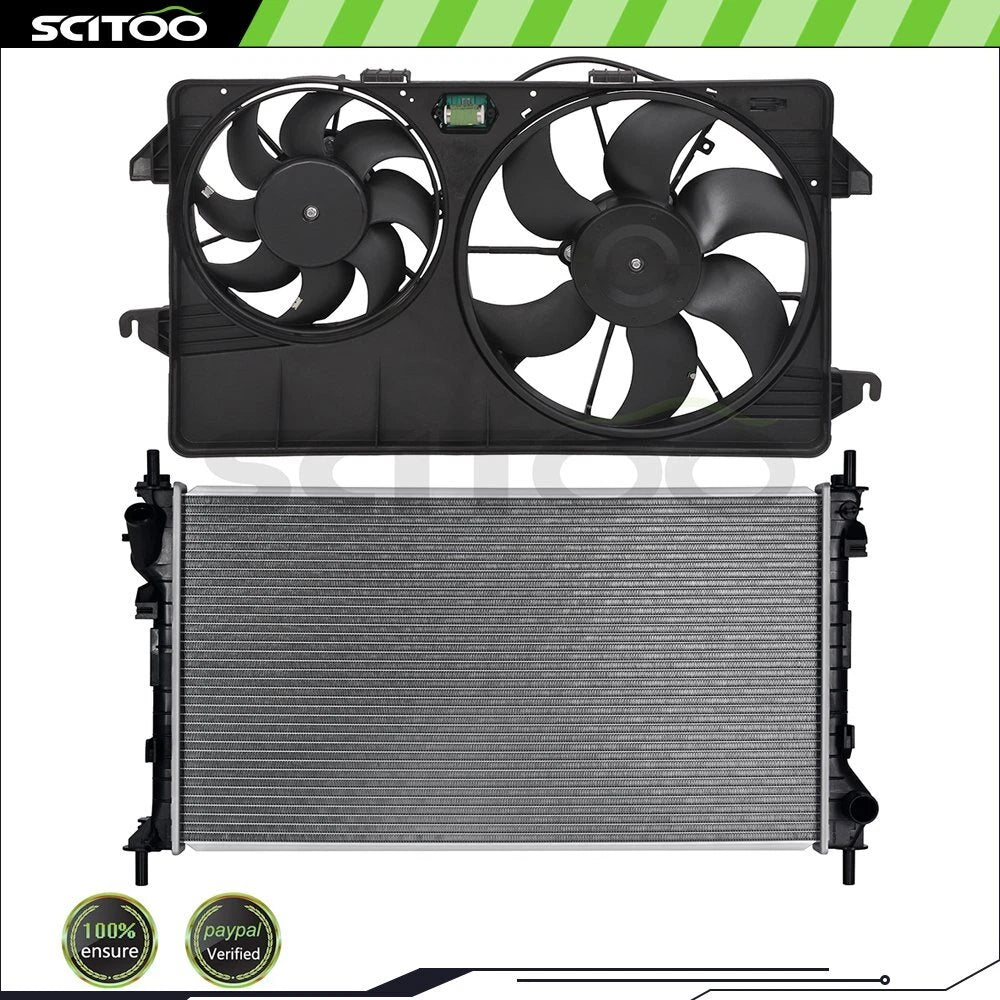Radiator and Cooling Fan Kit for Ford Transit Connect (2010–2013)