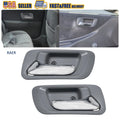 2X Rear Inner Door Handle Set for Honda Accord (1998–2002) Gray Housing