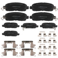 Set of 4 Ceramic Brake Pads for Nissan Altima (2013–2023) P-1650 P-905