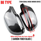 Carbon Look Mirror Cover Cap for Audi A3/S3 8P (2008–2009)