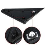 Black Plastic Mirror Flag Applique for Dodge Grand Caravan (2008-2020)