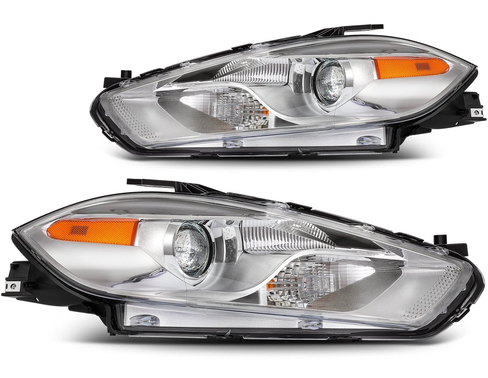 2Pcs Headlights for Dodge Dart (2013–2016) Chrome Projector