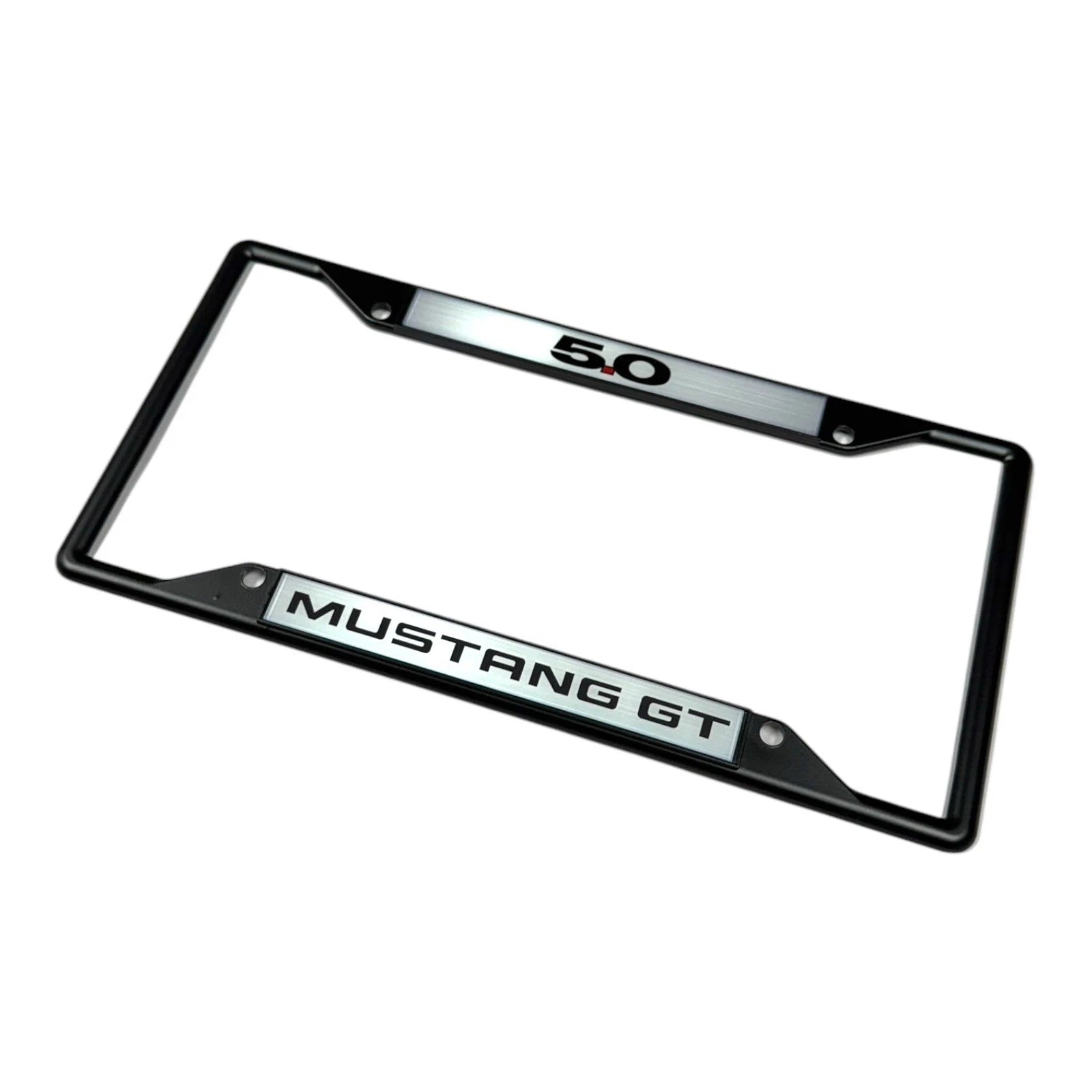 Black License Plate Frame for Ford Mustang GT (2015–2023)