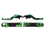 Folding Extendable Brake Clutch Levers & Handlebar Grips for Suzuki GSX-S750
