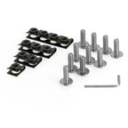 10x Aluminum M6x20mm Screen Bolts & Spring C Clips for Honda (T)