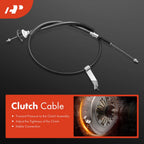 Clutch Cable for Ford Mustang (1964–1993) 62.5 Inch Manual Trans