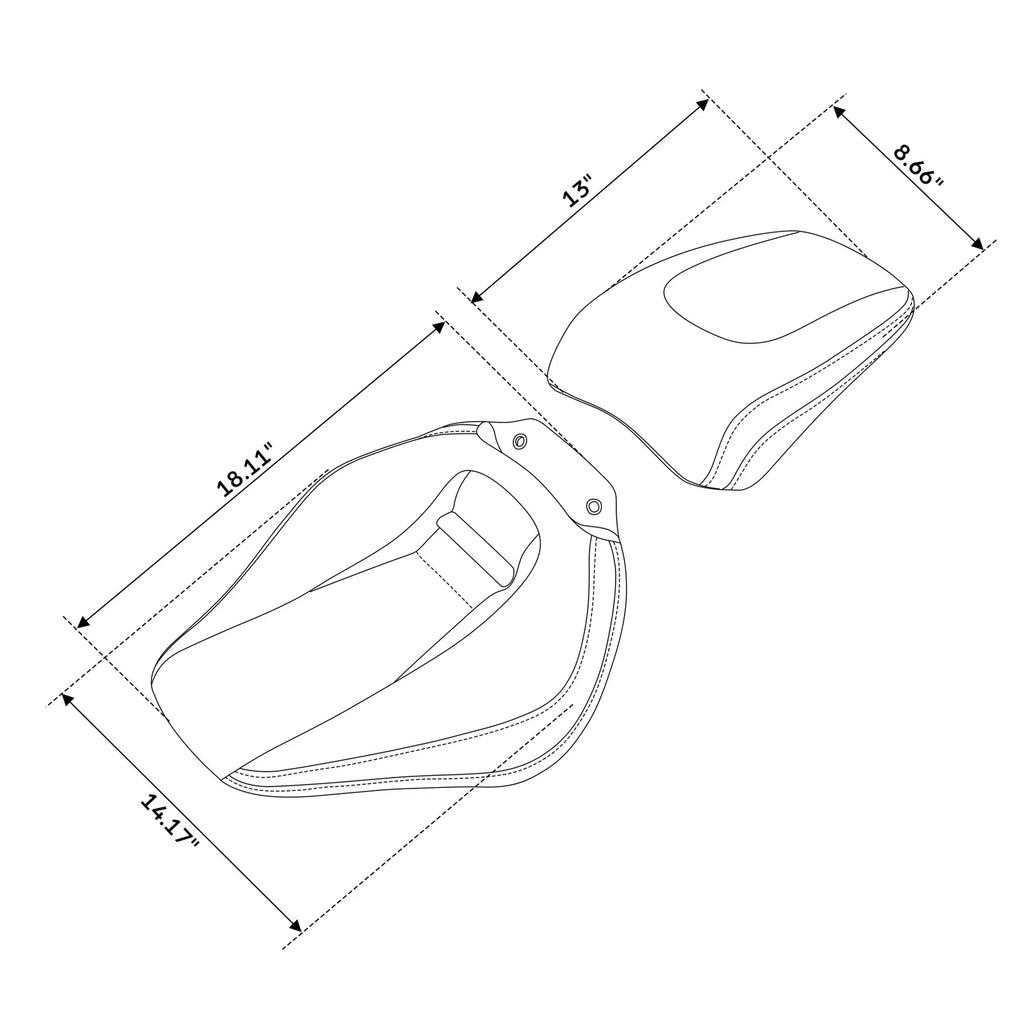 Pillion Seat for Harley Breakout FXBR FXBRS (2018–2023)